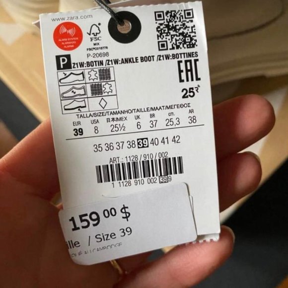 NEW Zara boots; true soft leather beige EUR 39/US 8 - Picture 5 of 5